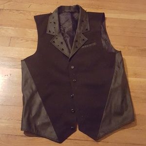 Lip Service original spiked suit vest -mens small